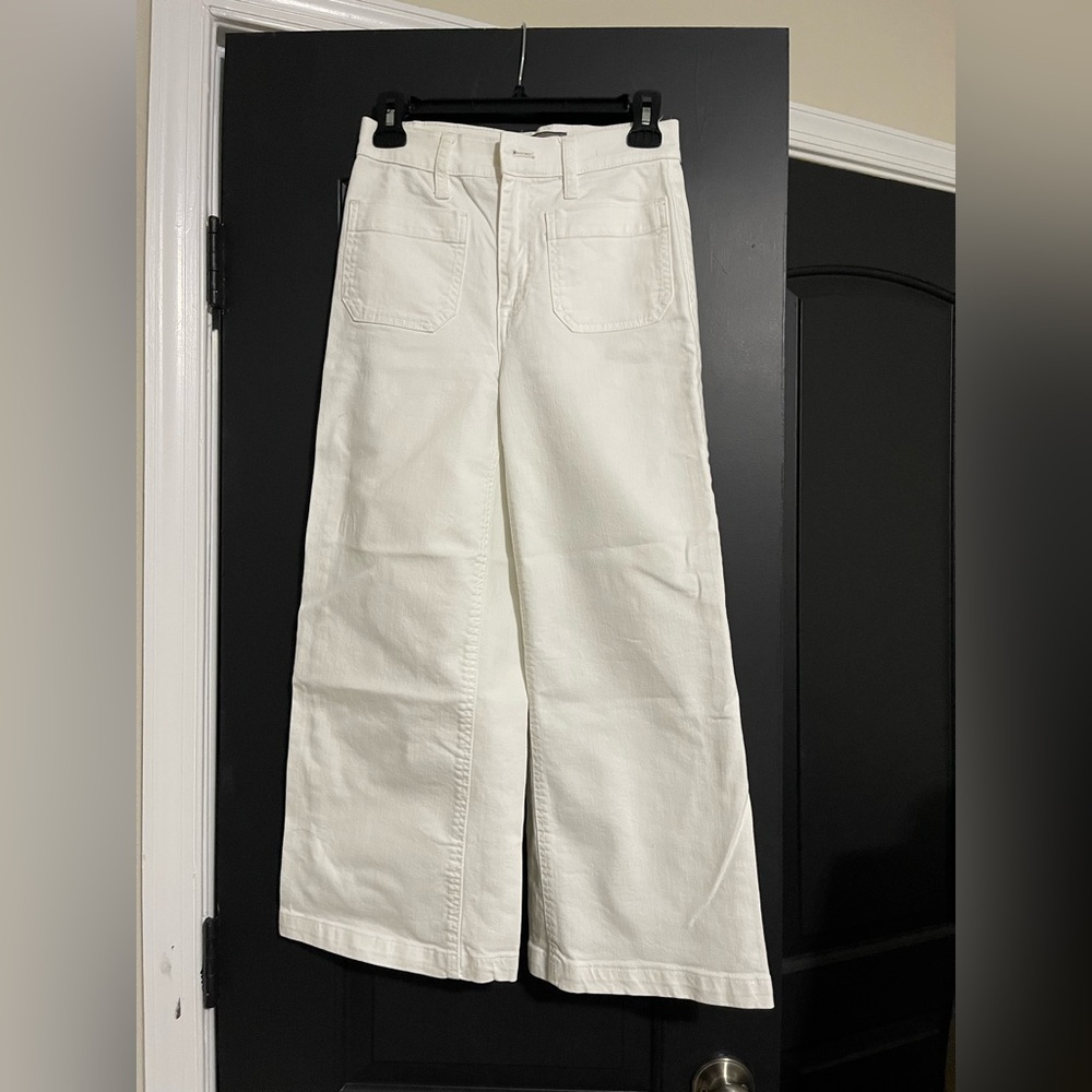 Point Sur Women's White Wide Leg Pants